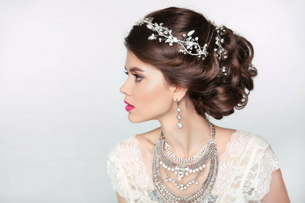 Learn how to style a gorgeous bridal updo at LuvlyLongLocks.com.