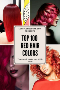 Finding that perfect shade of saucy red on LuvlyLongLocks.com.