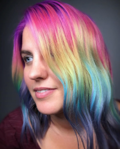 Capelli Salon Stylist Nikki Lynn is asked to do unicorn hair color and balayage looks.